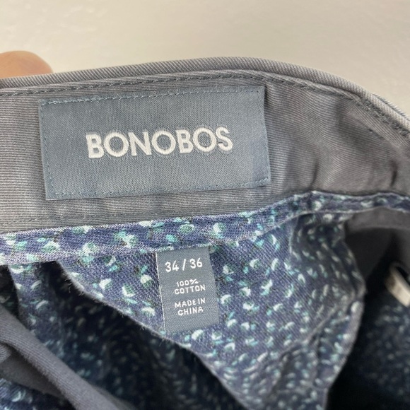 Bonobos Gray Neutral Chino Cotton Pants Men’s 34 x 36 - Picture 4 of 14
